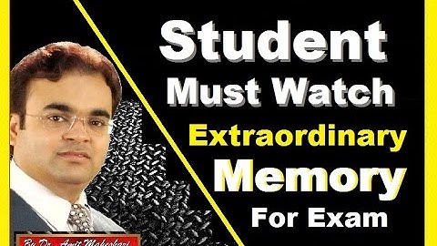 Mind Power for Students कैसे अपनी स्मरण शक्ति बढ़ाए ? By Dr. Amit Maheshwari