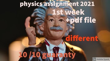 ssc physics assignment answer  1st week 2021/#physics assignment 1st week