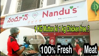 Nandu's Fresh Meat Store Vlog @Hyderabad | Fresh Chicken, Mutton, Fish Store #sarathvlog #Idamjagath screenshot 2