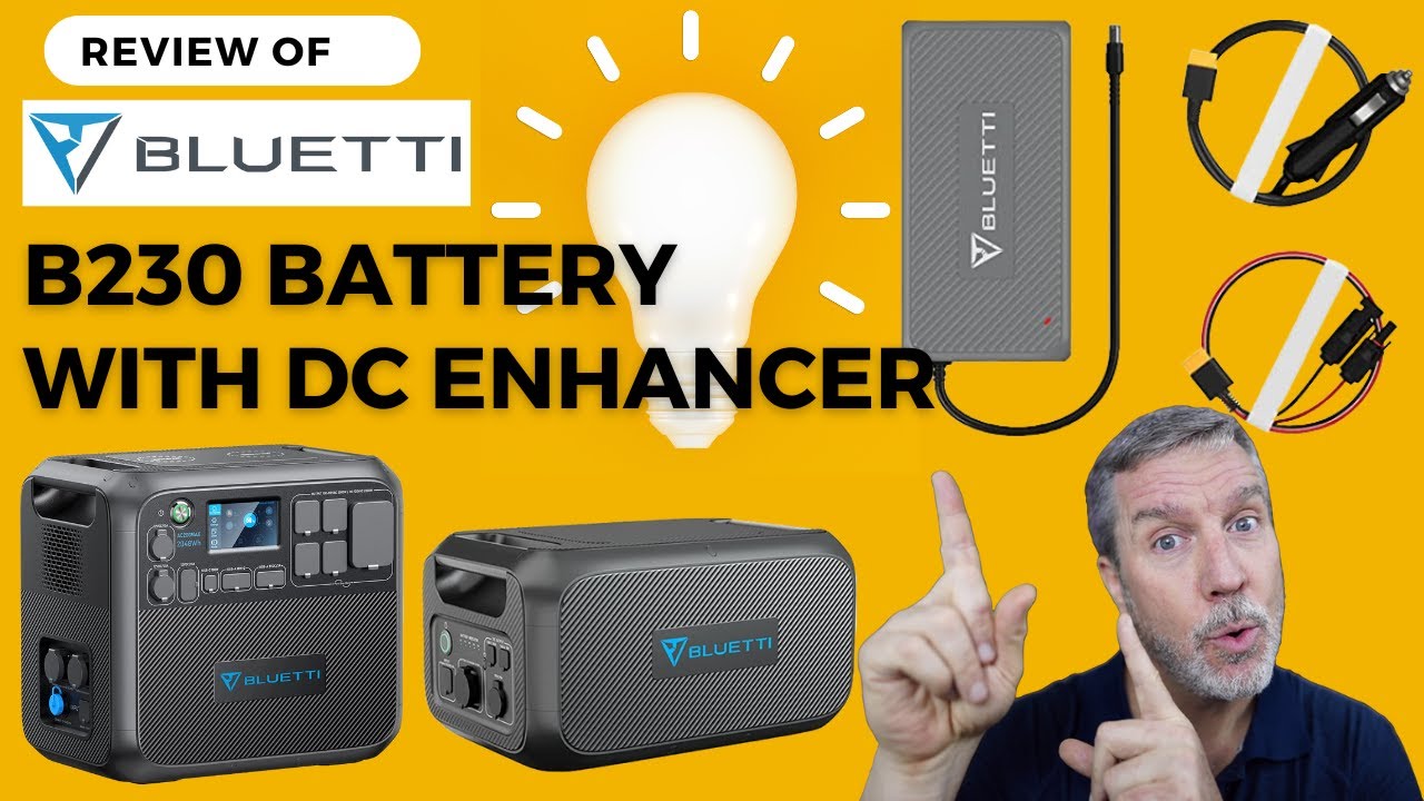 Bluetti AC200MAX & B230 battery & DC Charge Enhancer maximizes capacity and charging options.