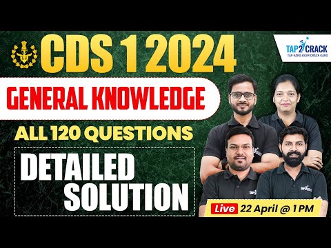 CDS 1 2024 GK Answer Key 