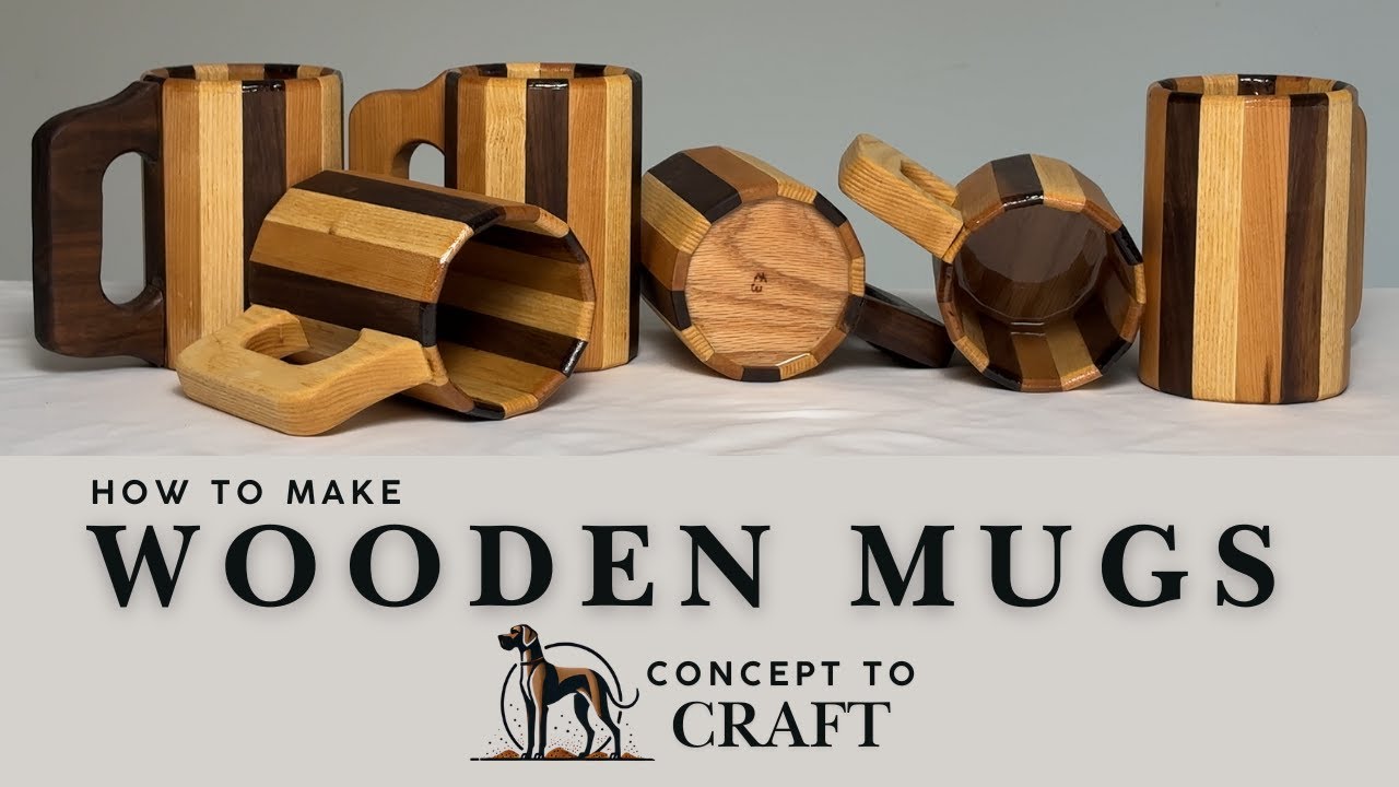How to Make Wooden Mugs | Step-by-Step Tutorial from Concept to Craft