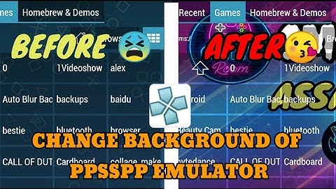 How to Change ppsspp emulator wallpaper full tutorial