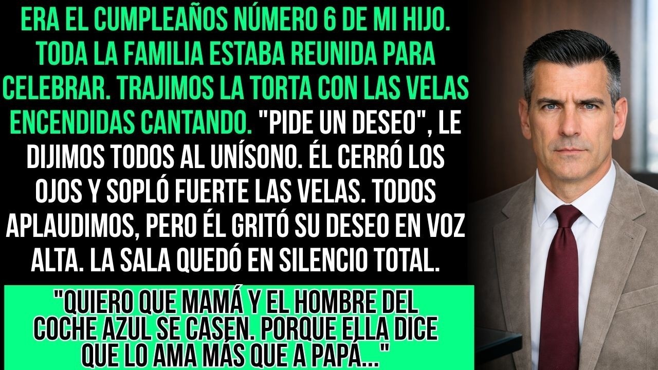 En El Cumpleaños De Mi Hijo, Él Sopló Las Velas Y Pidió  'Que Mamá Y El Hombre Del Coche Azul Se