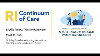 Continuum of Care Eligible project types and eligible expenses 20250319 183918 Meeting Recording