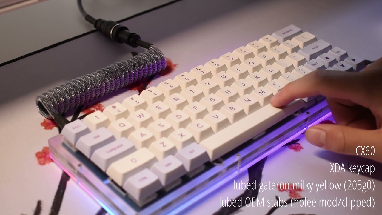 cx60 | lubed gateron milky yellows