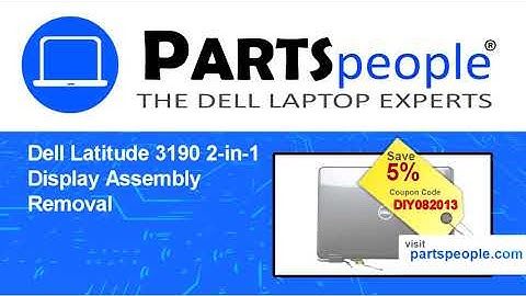Dell Latitude 3190 2-in-1 (P26T003) Display Assembly Replacement Video Tutorial