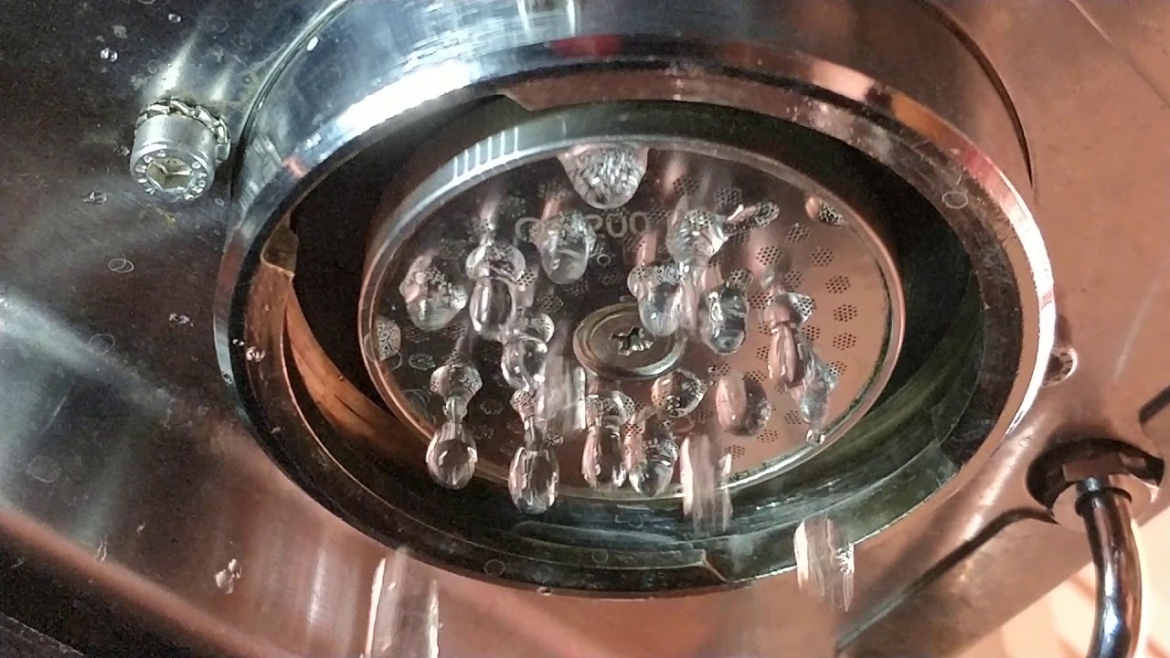 Gaggia Classic shower screen water flow (SS 6 hole shower plate) YouTube