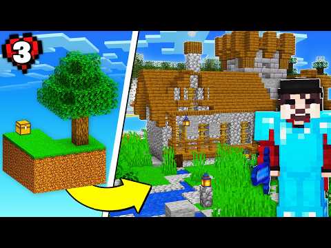 J'ai Transformé Mon Île Skyblock en un Overworld Magnifique - Skyblock Hardcore #3