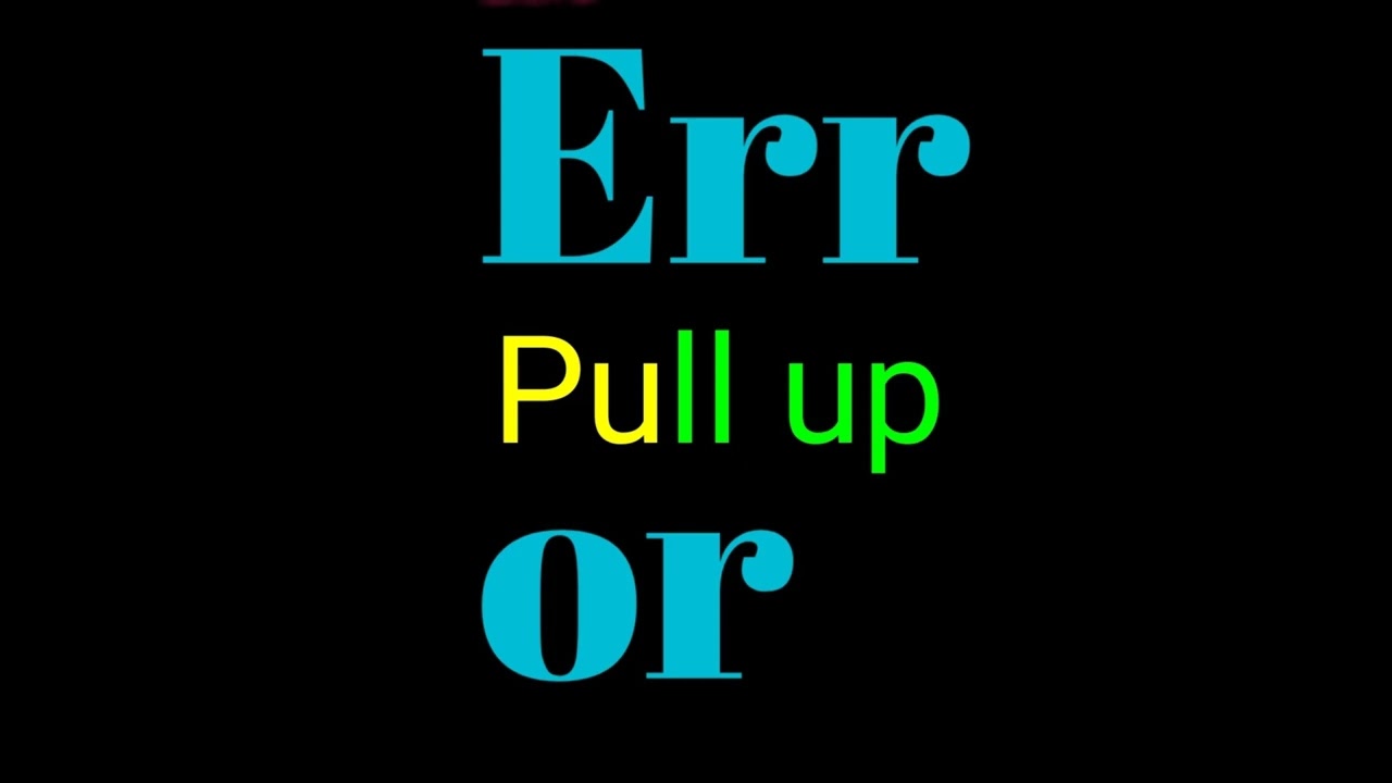 Error Pull Up (Official Audio)