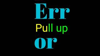 Error Pull Up Official Audio