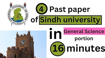 Solved Sindh university paper | 4 past papers | General science solved portion | Expected questions