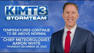 Temperatures continue to be above normal through early next week