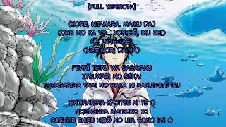 Izu No Kaze Konpeki No Al Fine Lyrics 歌詞 Grand Blue Ending Theme
