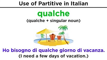 Partitive in Italian: Il Partitivo