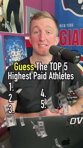 Guessing the TOP 5 HIGHEST PAID Athletes of 2023!! #shorts