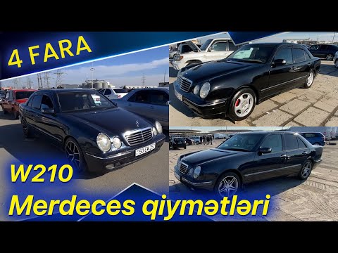 W210 4 fara Mercedeslərin bugünə olan qiymətləri, Sumqayıt maşın bazarı