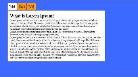 Build Tabs Using HTML/CSS | How To Make Tab Layout On Website