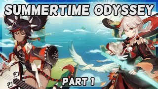 Kazuha and Xinyan on Vacation!! [Genshin Impact] [Summertime Odyssey] [Part 1]