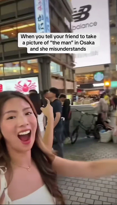 The famous man in osaka!! 🥲 @MissTiffanyMA  #glicoman #osaka #japan