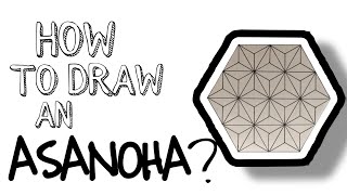 How to draw an ASANOHA PATTERN?|Saniya Ahir|