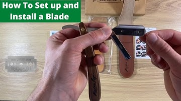 How To Load a Cut Throat Razor Using Double Edge Razor Blades - Preston Regis Straight Razor