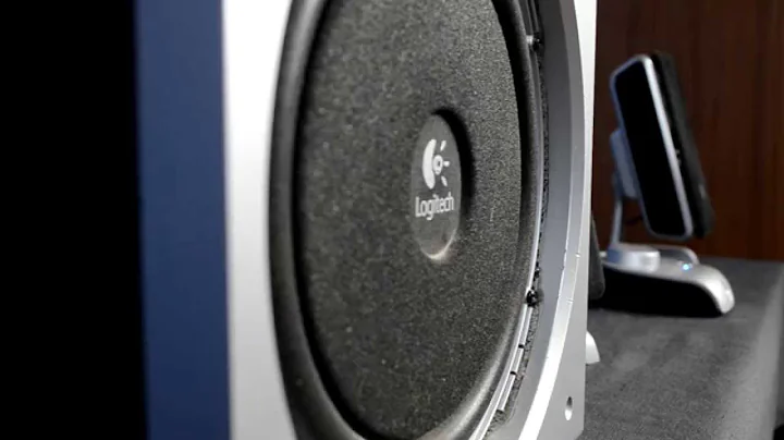 How to remove Logitech Z3e grill + subwoofer excursion bass test