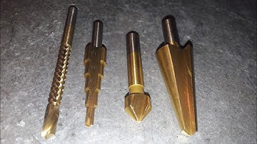 Multifunctional Parkside Lidl drill bit set countersink, step drill, mill drill bit, countersink