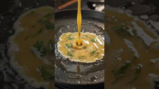 😍 Watch This Perfect Omelette Flip! #shortsfeed #viral #trending