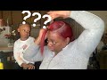 LOW PONYTAIL|RED HEAD EDITION|FT 4 year old daughter