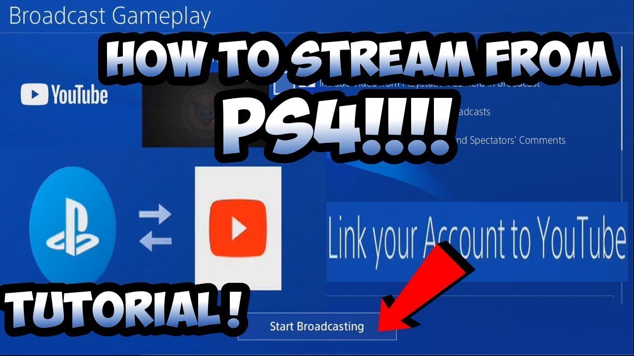 How to live stream on youtube using ps4