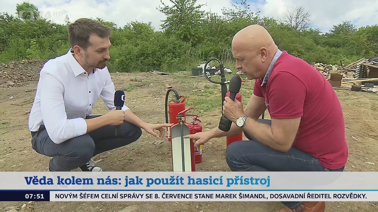 Věda kolem nás: jak použít hasící přístroj - Studio 6 víkend 4. 6. 2022