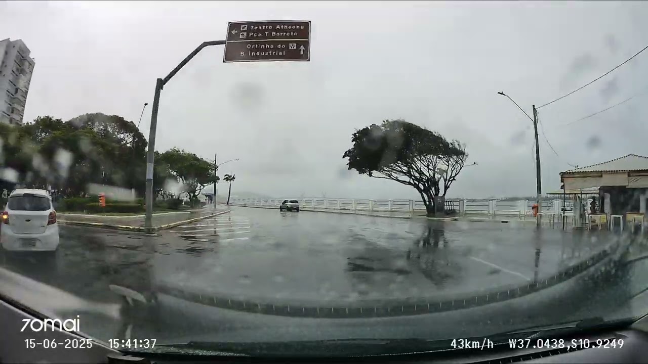 Dirigindo da Orla da Atalaia - Aracaju Parque Shopping - Colina Santo Antônio  Xiaomi 70mai A800s