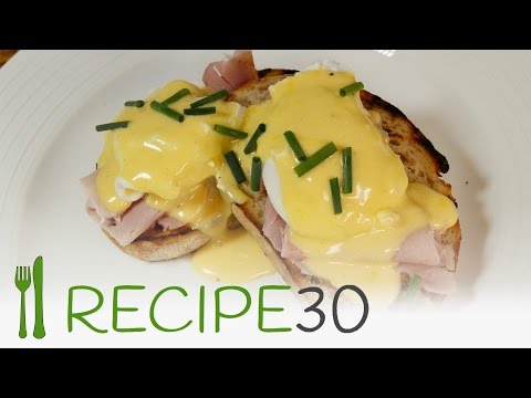 Eggs Benedict Recipe in 30 seconds.