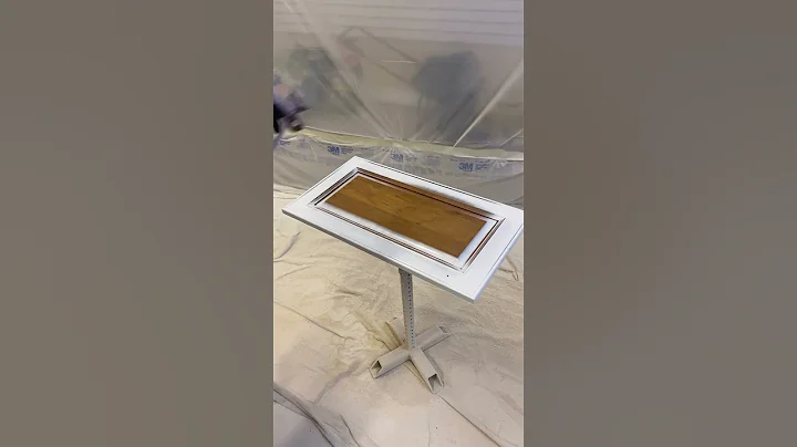 First coat of primer cabinet door!