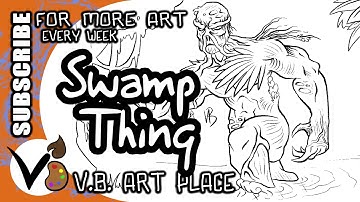 Swamp Thing (lines) - Time Lapse #118