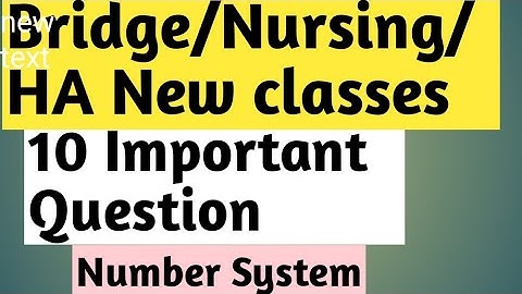 Nursing Bridge Course Math   Important Question for Entrance Examination | Very Important Q.