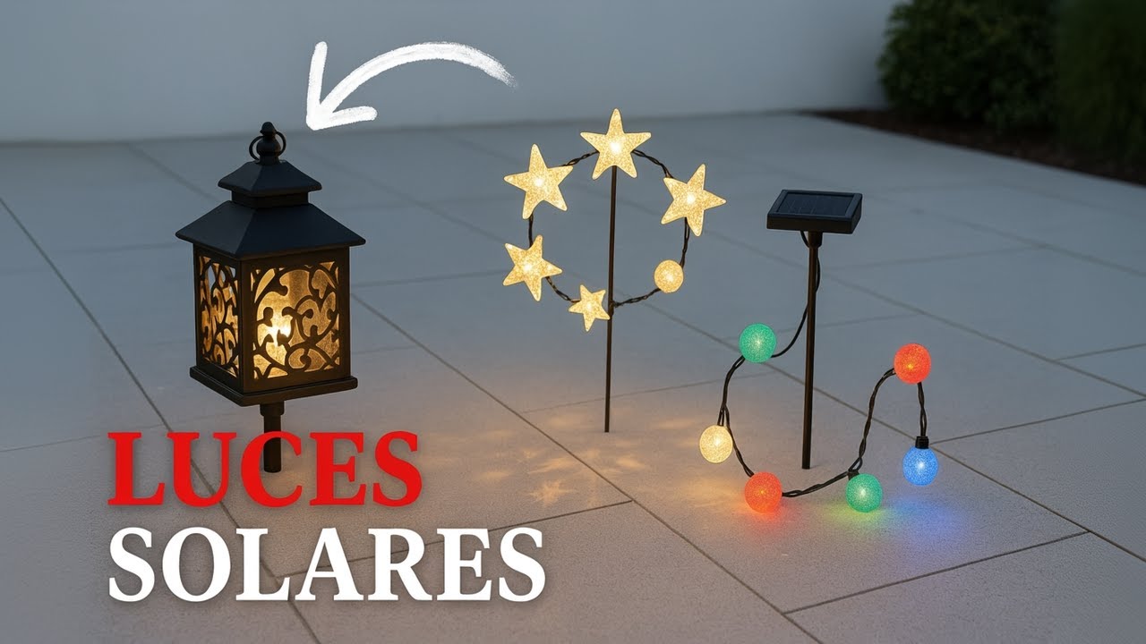 Las Mejores Luces Solares para Decorar en Navidad Sorprenden a Todos😨