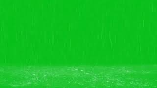 Rain Green Screan Effect Animation