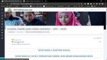 Tutorial LMS Mahasiswa Mengisi Presensi Kehadiran Online LMS IAIN Jember