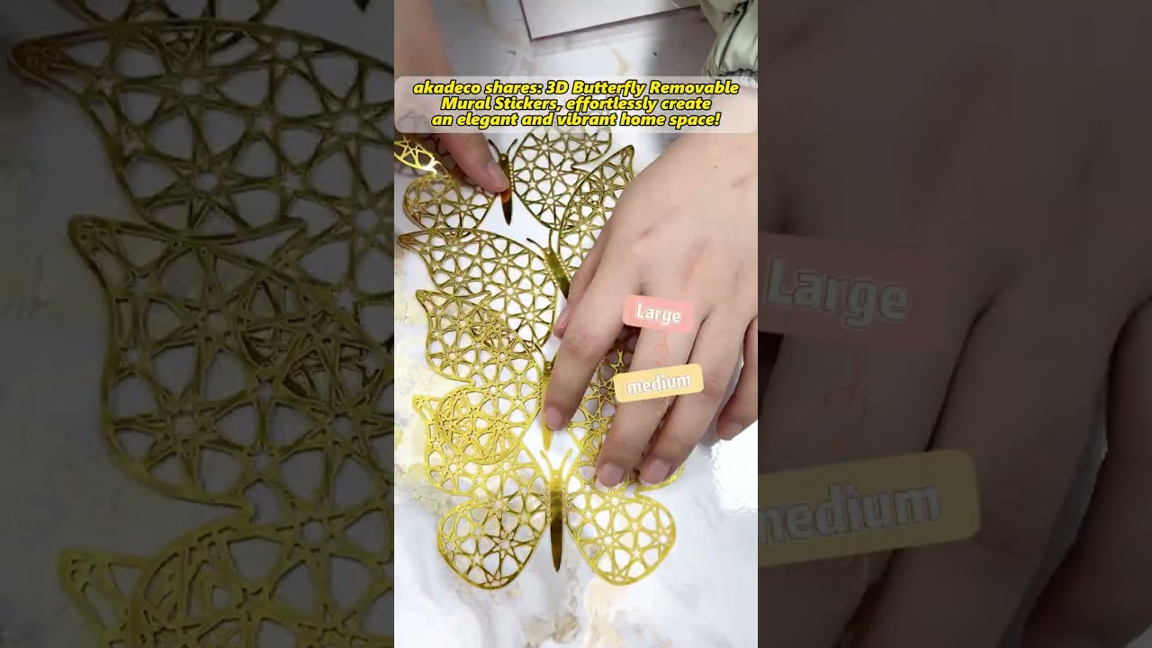 3D Butterfly Removable Mural Stickers, effortlessly create an elegant and vibrant home space!