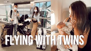 FLYING WITH TWINS- 4 MONTHS | TRAVEL TIPS | heather fern