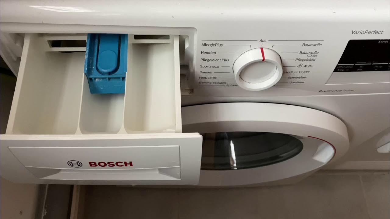 Bosch VarioPerfect Serie 4 Dosierung Wohin mit dem Waschmittel und