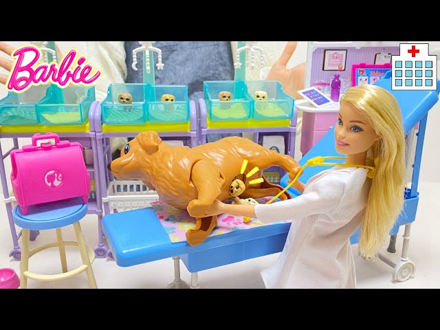 Barbie Newborn Puppies Playset | Pet Clinic - YouTube