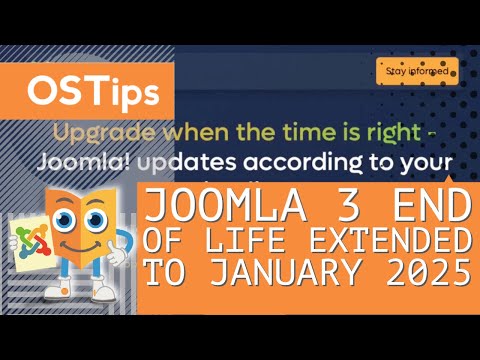 Видео: Joomla 3 End of Life Extended to January 2025 (For a Fee)