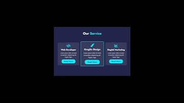 Animated Service Section Card UI Design using Html & CSS