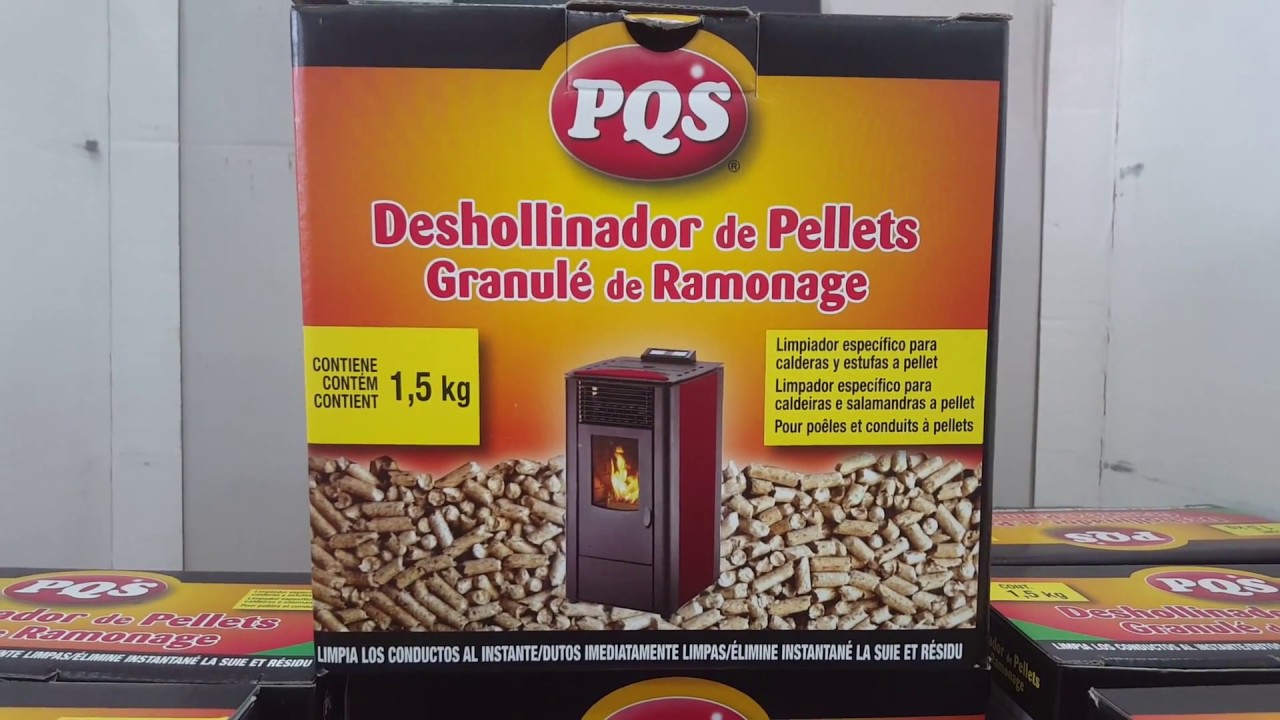 Deshollinador para estufas de pellets, paquete de 2 kg 