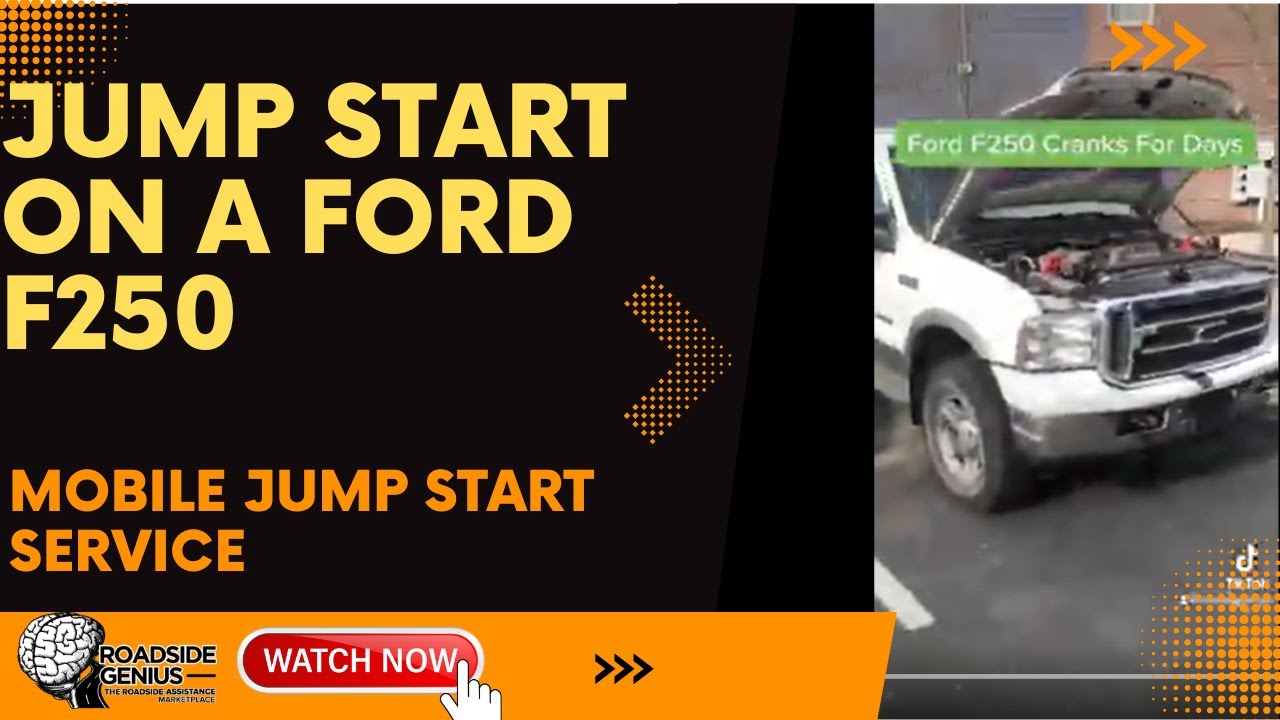 A Quick Jump Start On A Ford F250 Roadside Genius YouTube