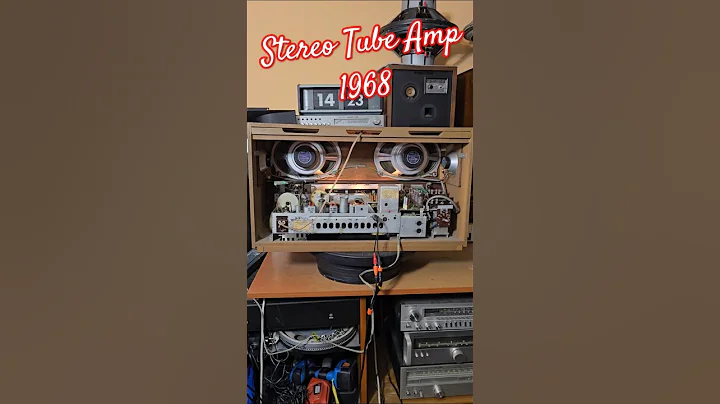 60s Vintage VACUUM TUBE STEREO AMPLIFIER - SPEAKERS RFT Radio RFT VEB GOLDPFEIL Sound Test For Sale