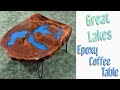 Great Lakes Epoxy Wood Coffee Table- Full Process